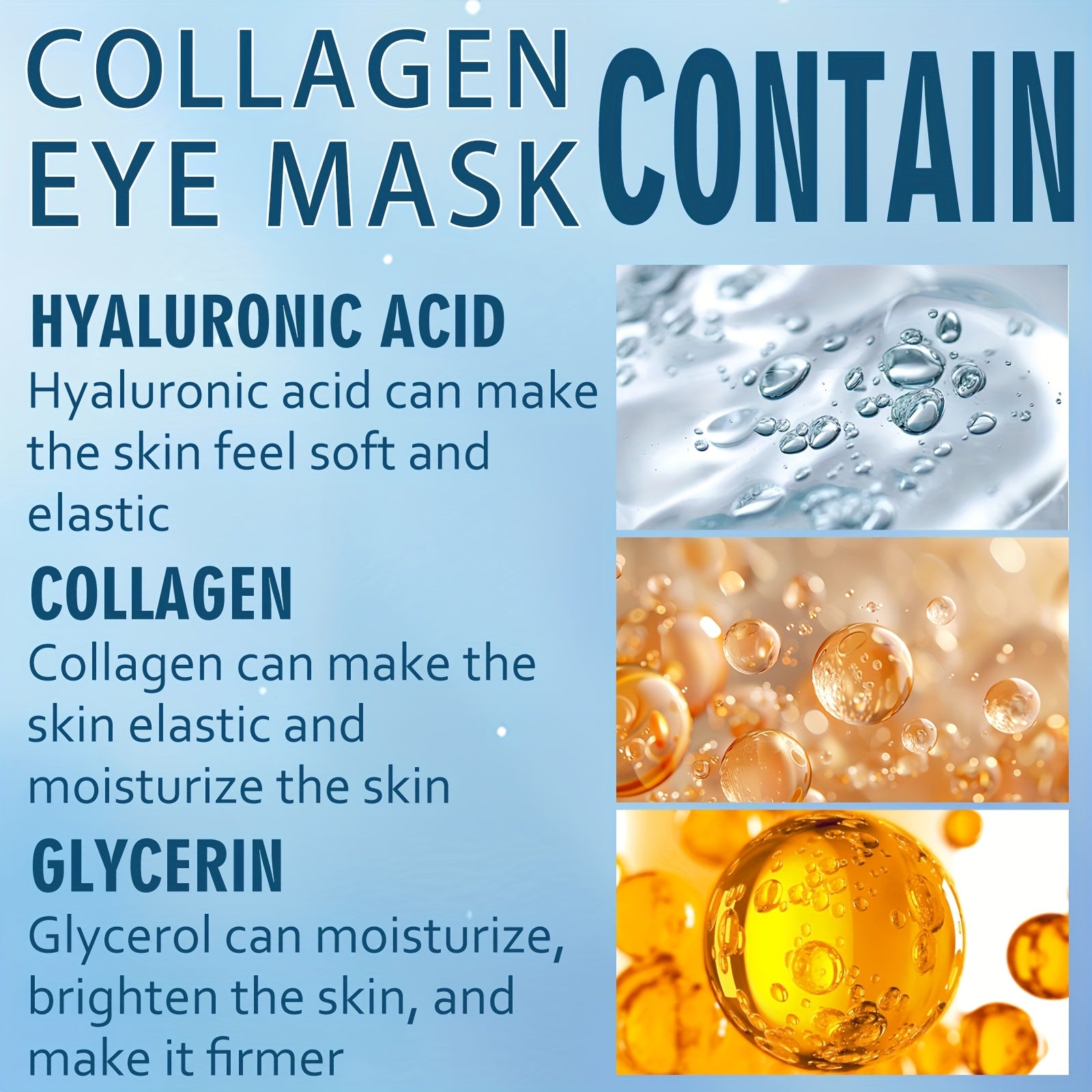60 masques sous les yeux Xioimy à base de collagène et rétinol - Patchs oculaires multifonctionnels hypoallergéniques
