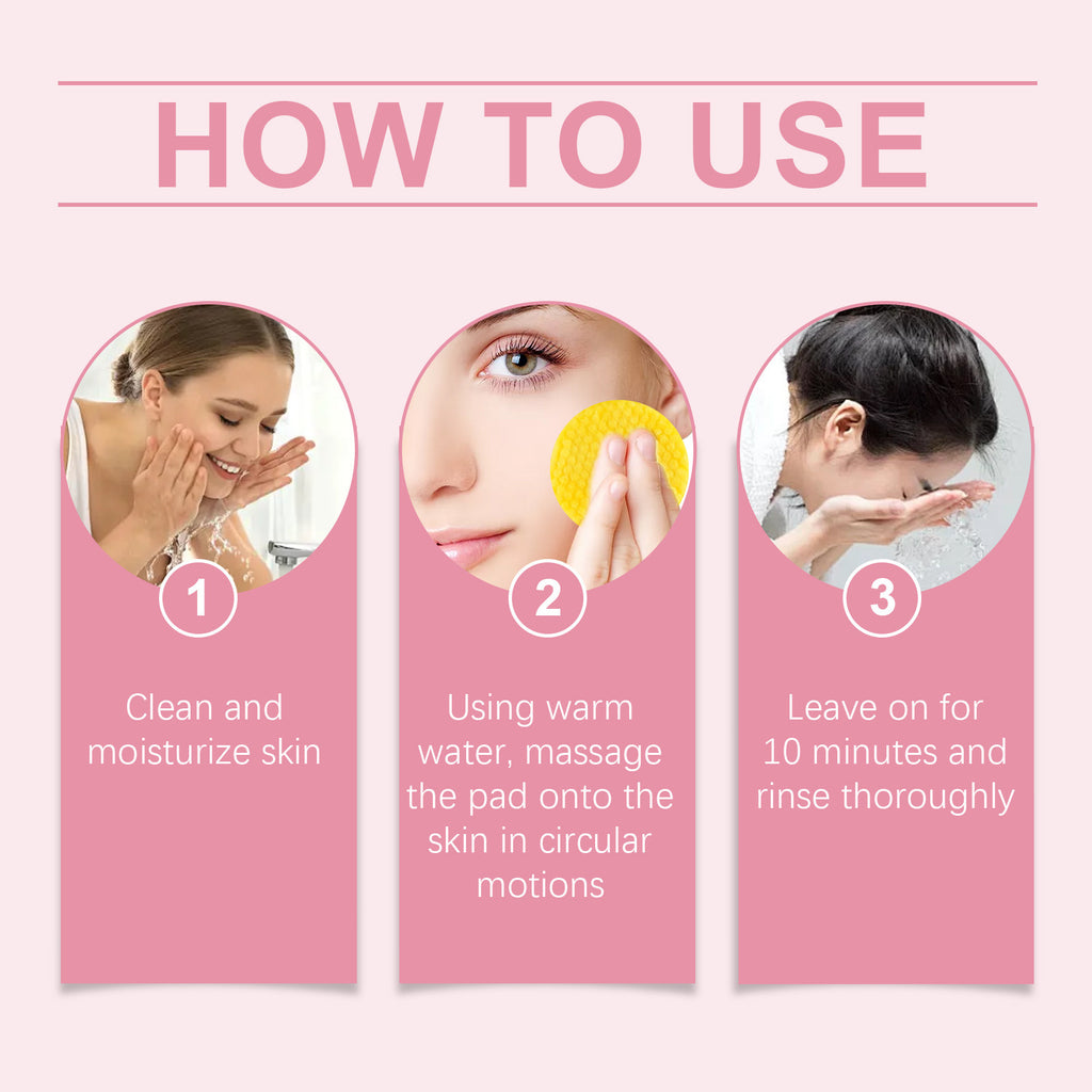 80pcs Disques Exfoliants Réutilisables pour le Routine Beauté Faciale