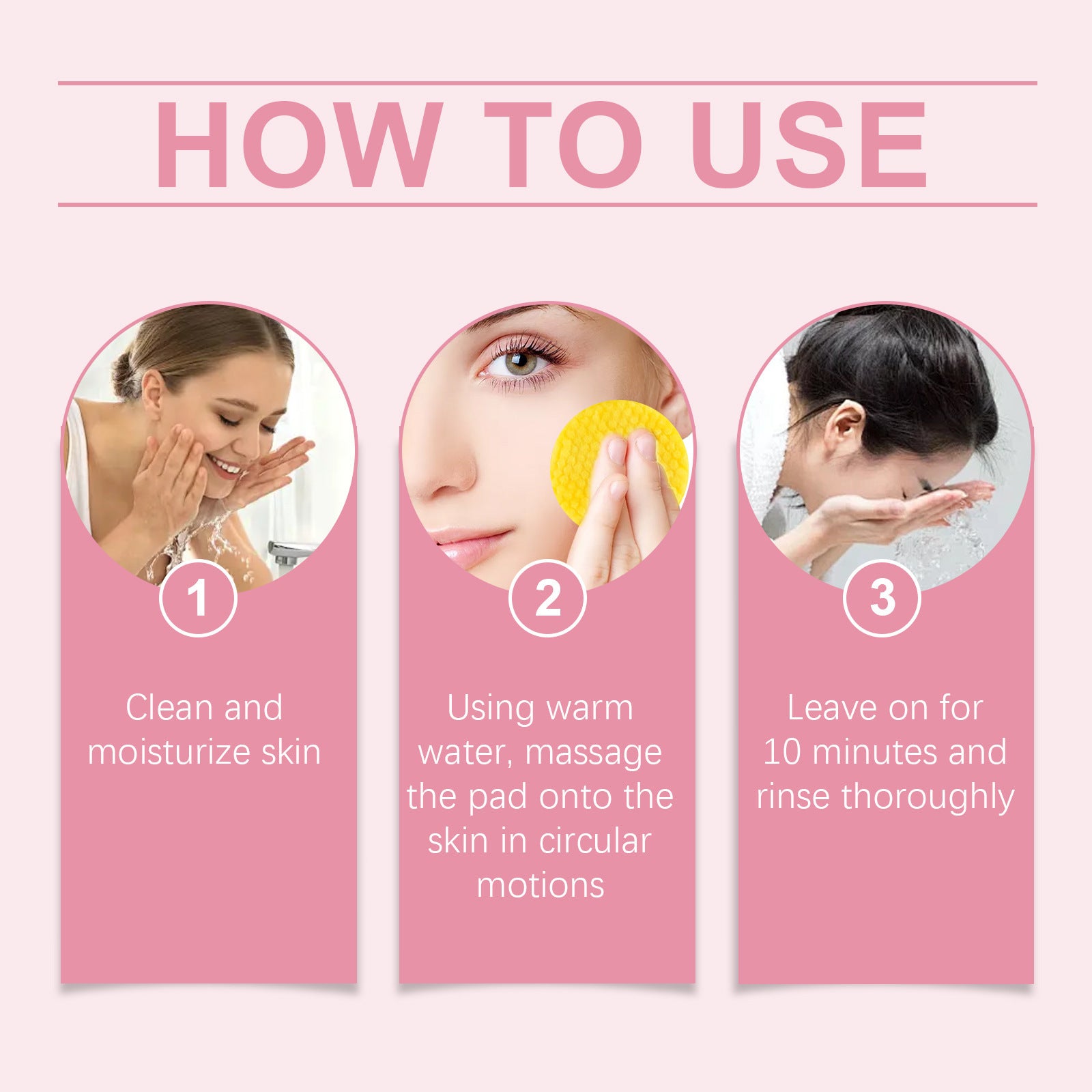 80pcs Disques Exfoliants Réutilisables pour le Routine Beauté Faciale