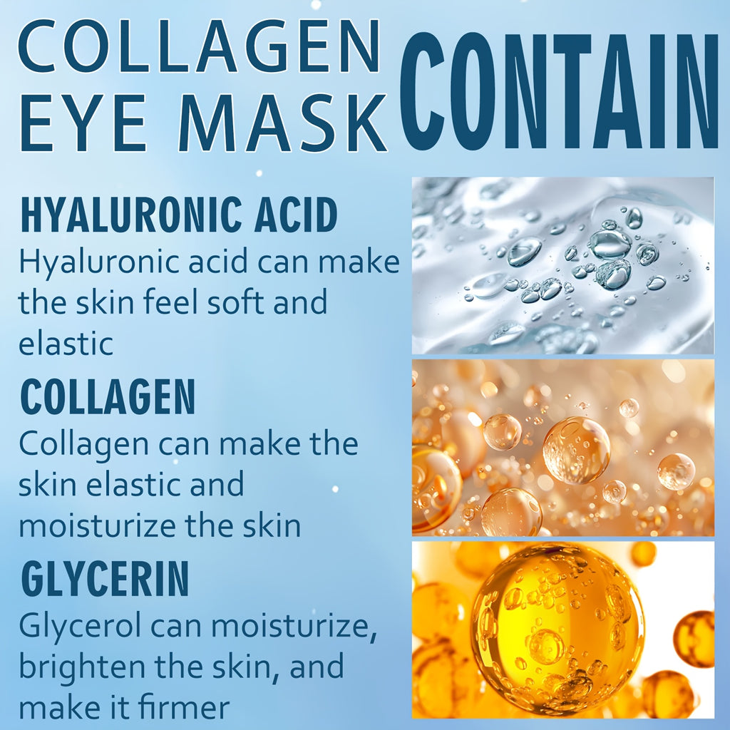 60 masques sous les yeux Xioimy à base de collagène et rétinol - Patchs oculaires multifonctionnels hypoallergéniques