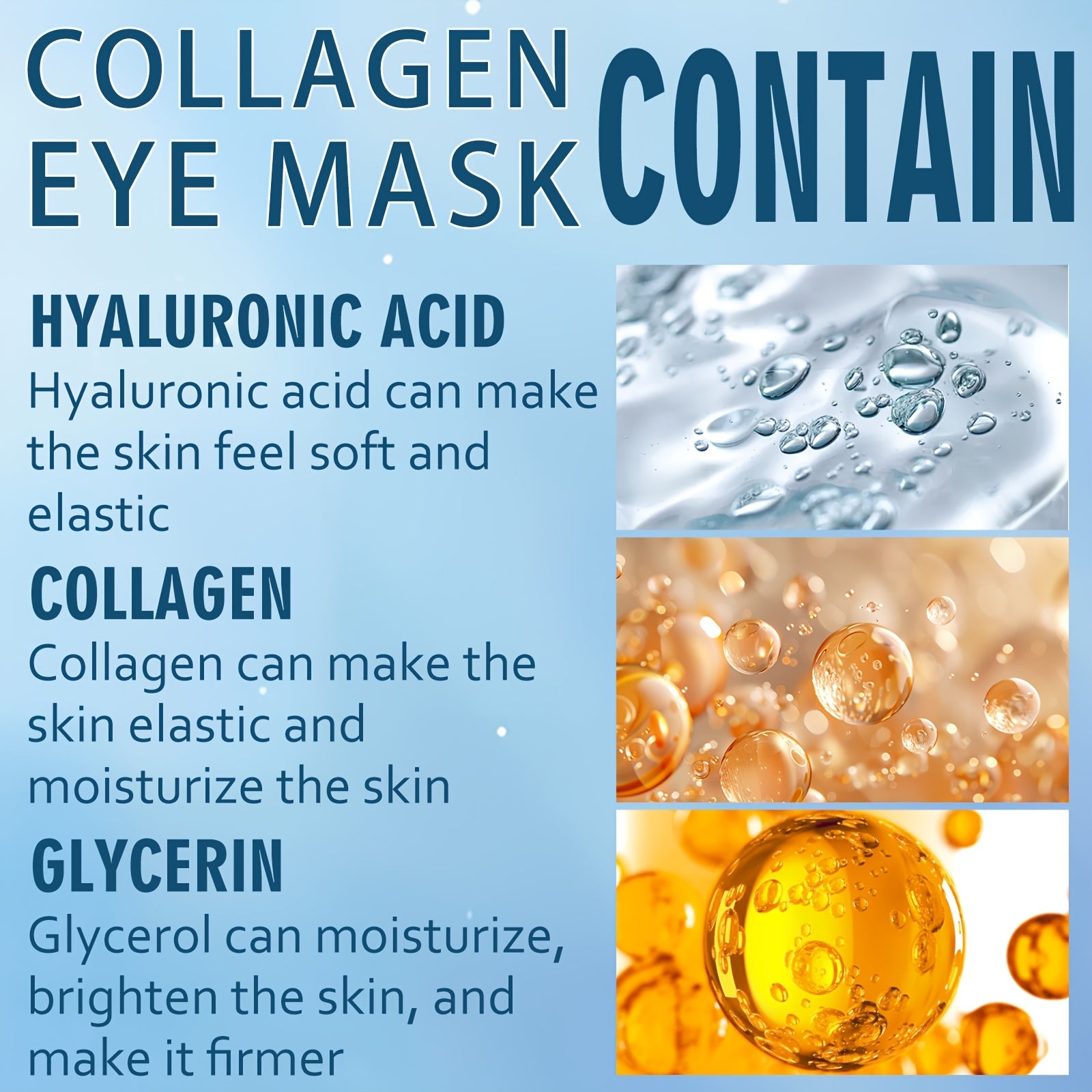 60 masques sous les yeux Xioimy à base de collagène et rétinol - Patchs oculaires multifonctionnels hypoallergéniques
