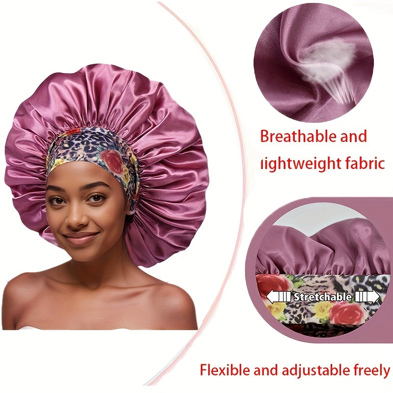 5 Bonnets Satin Élégants pour Femmes pour protection capillaire