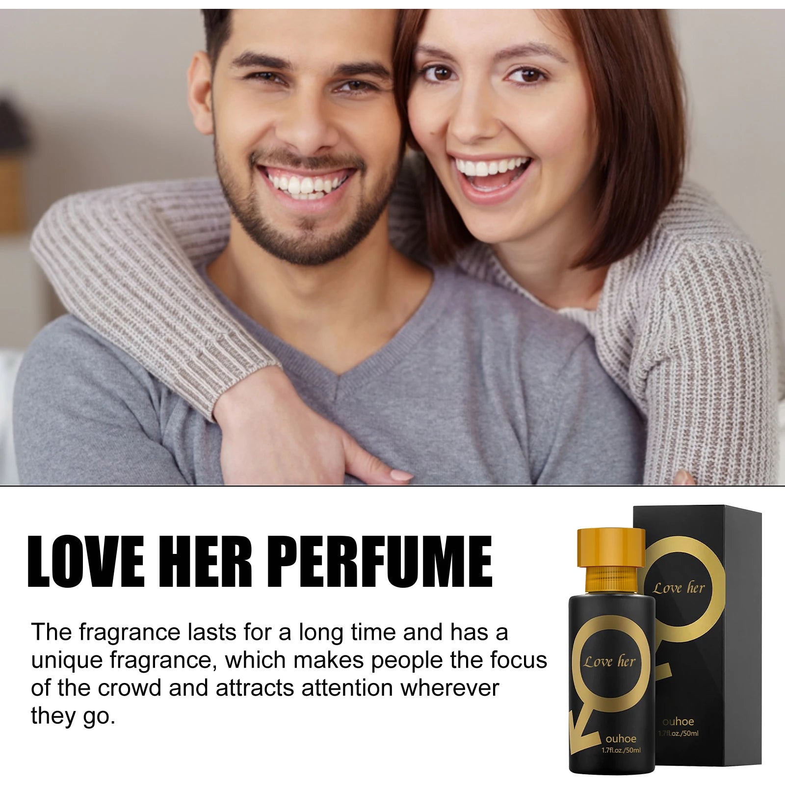 Parfum Phéromone Ouhoe 50ml - Séduction Longue Durée Homme Femme