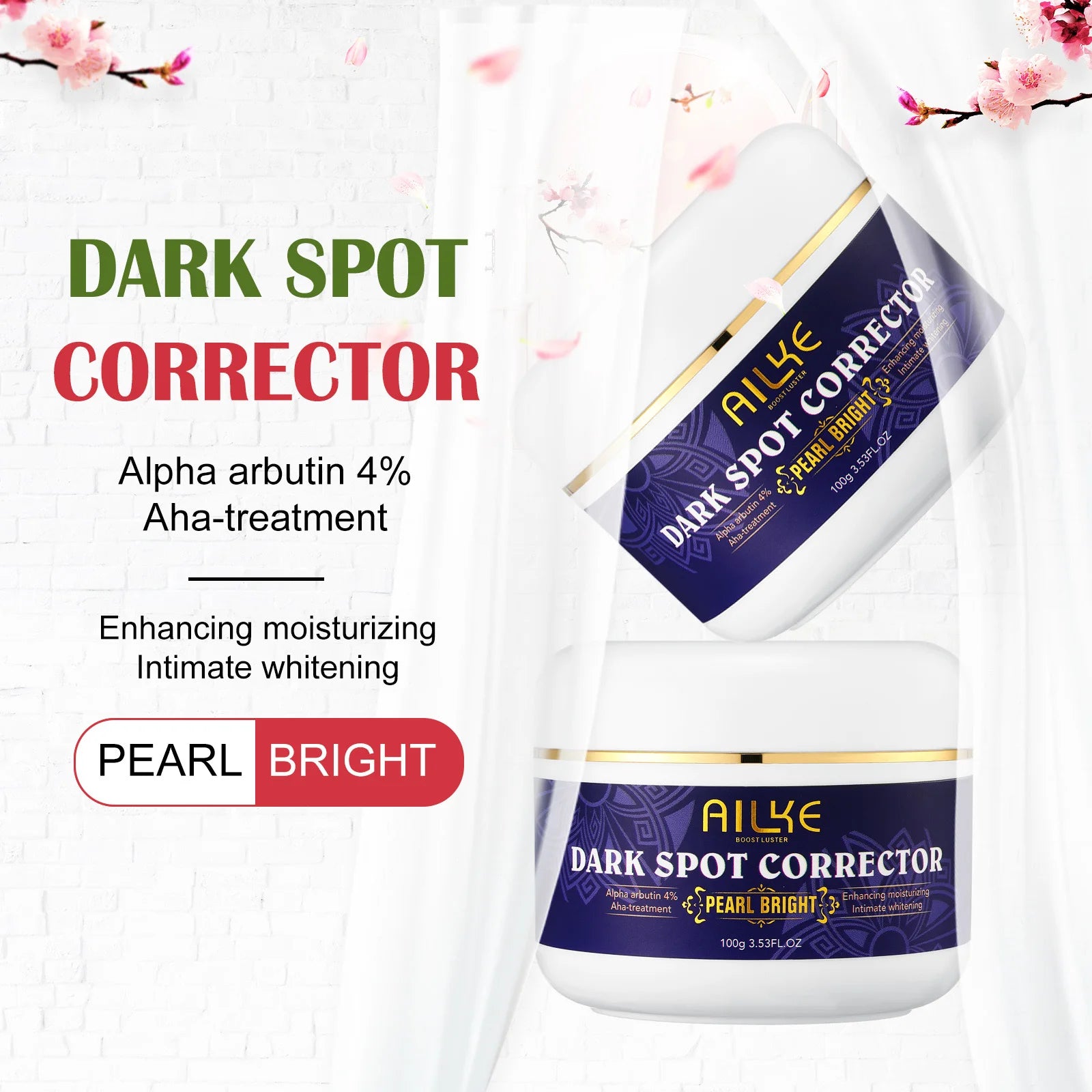 AILKE Kit de soins de la peau 5 en 1 au glutathion pour femme