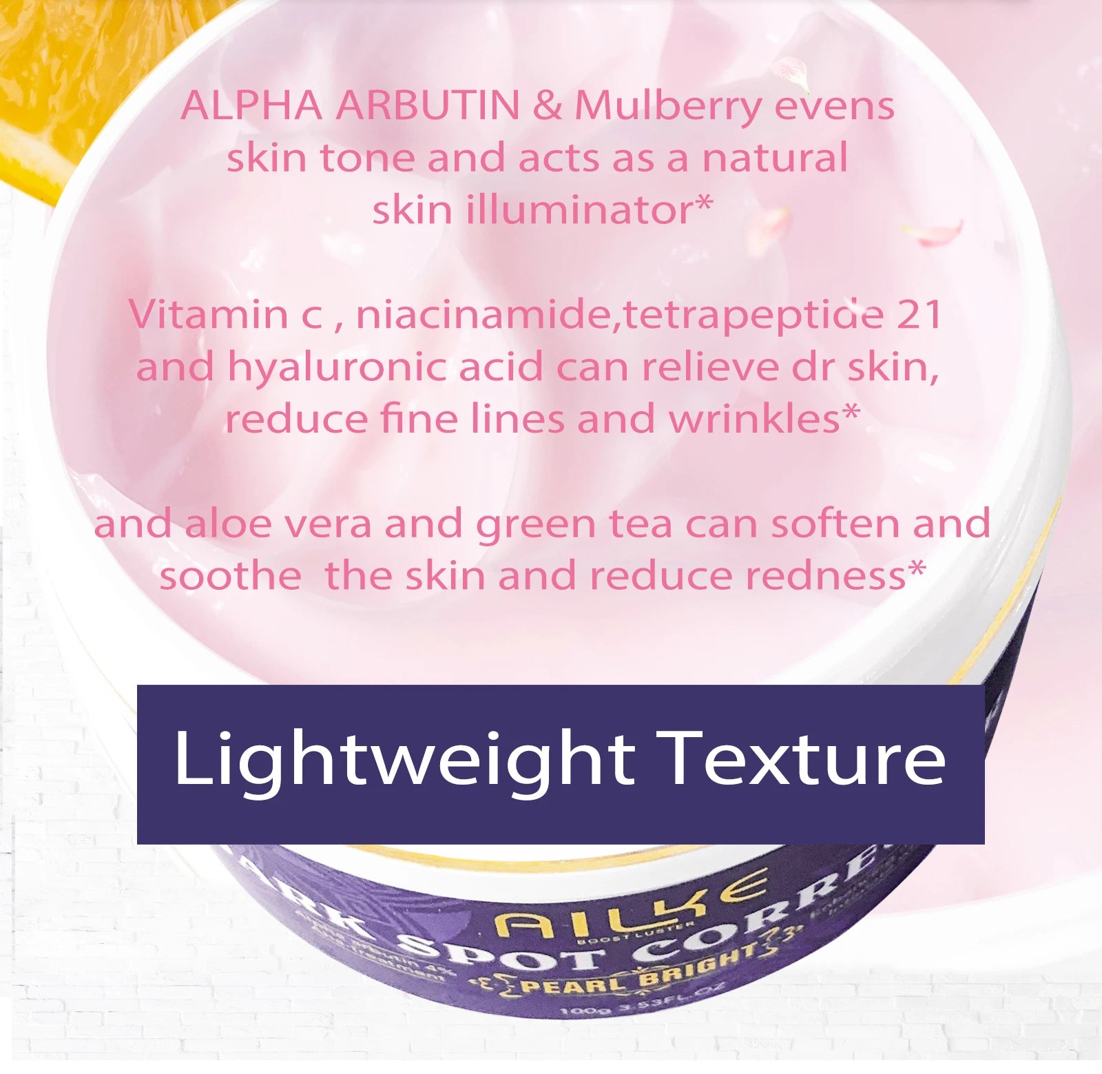 AILKE Kit de soins de la peau 5 en 1 au glutathion pour femme
