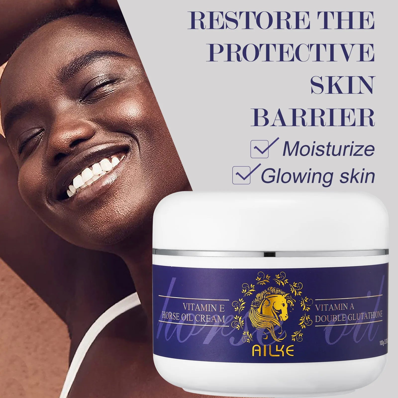 AILKE Kit de soins de la peau 5 en 1 au glutathion pour femme