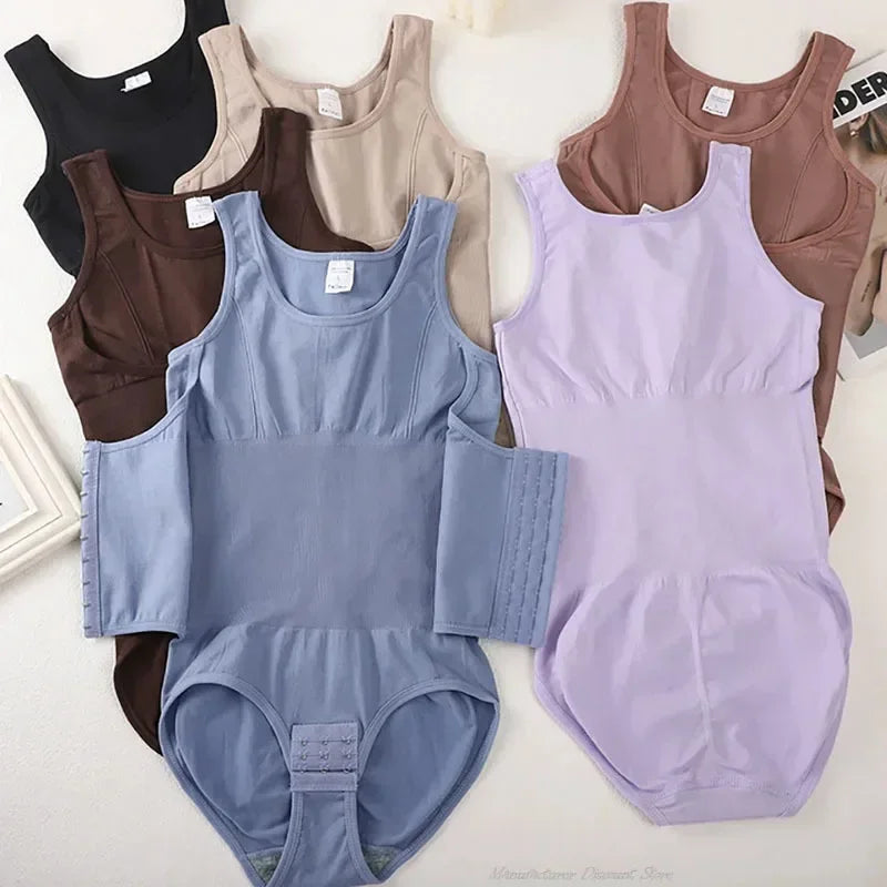 2025 nouveau Body Shapewear avec ceinture à glissière femmes ventre contrôle Fajas corps Shaper taille formateur minceur Cincher hauts Corset