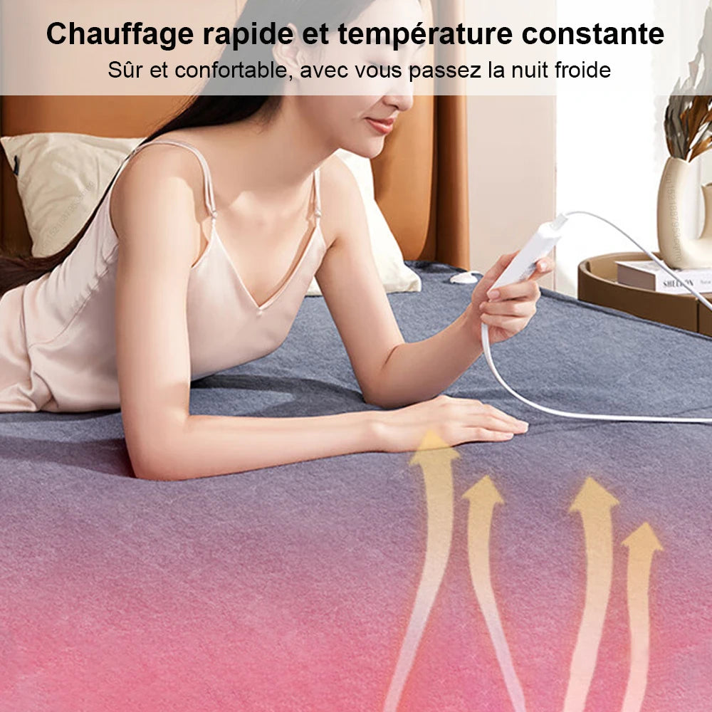 Couverture chauffante électrique avec thermostat automatique