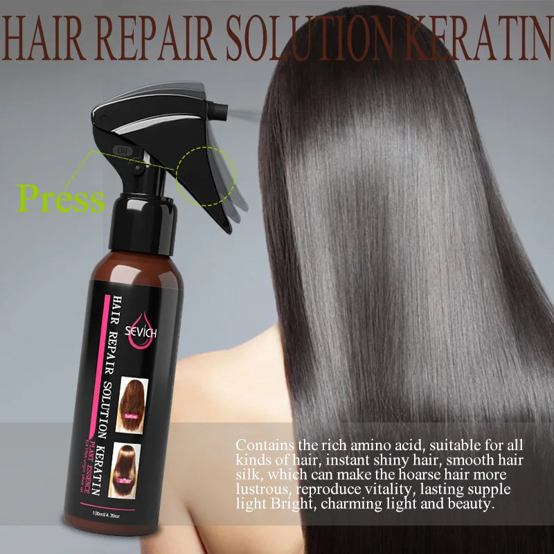 Spray Lissant Cheveux Endommagés Priority ich - Réparation Kératine 100ml