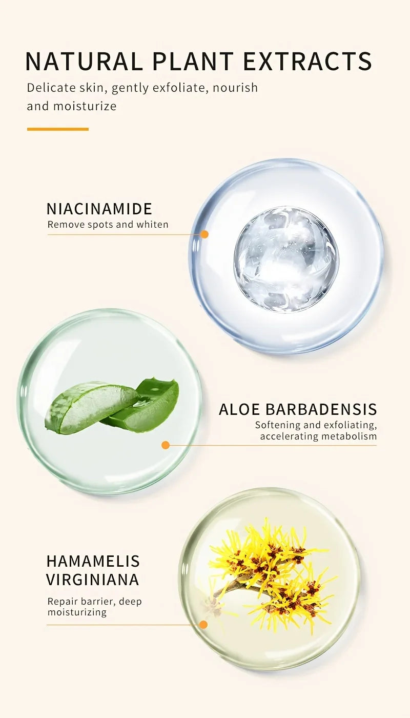 Gel exfoliant et nettoyant pour le visage à l'orange contre les imperfections
