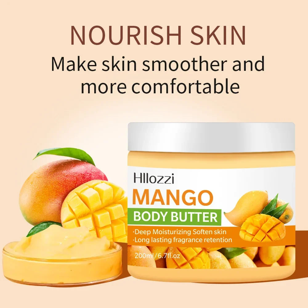 Crème Réparatrice Corps Mangue 200ml - Hydratation Intense Peau Sèche