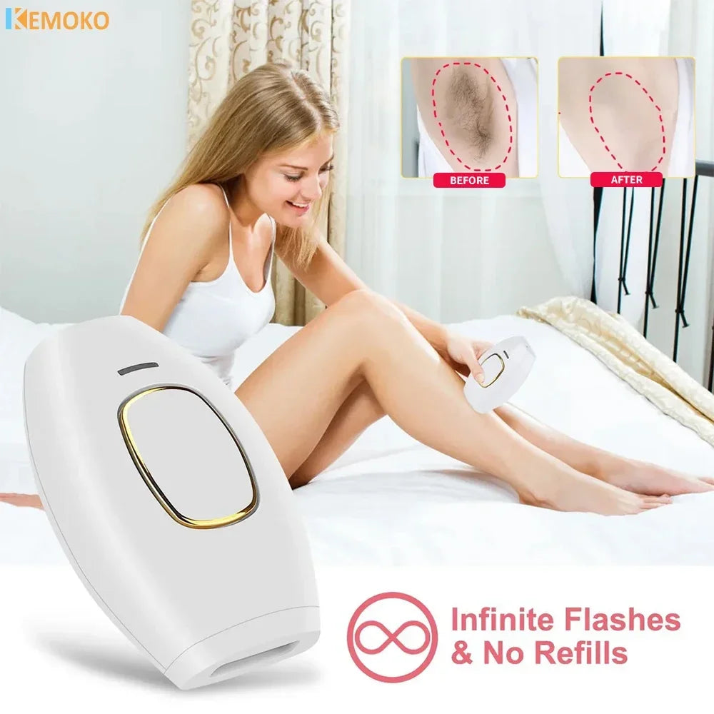 Épilateur électrique indolore pour femme, épilation au laser pulsé, corps, bikini, ati elles, flash, IPL 500000, équipement domestique, nouveau