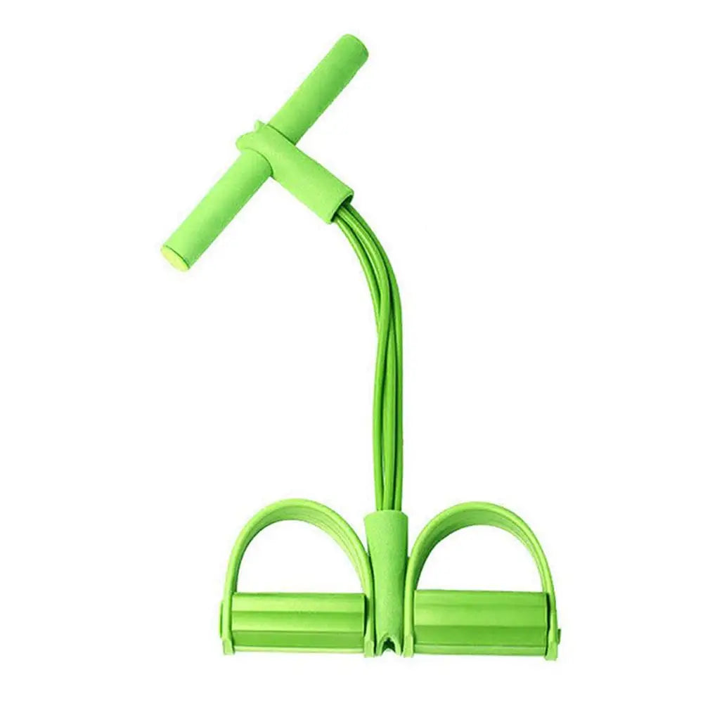 Bandes de résistance de fitness-4 extracteur de cheville de pédale de tube-bande d'exercice de corde d'étirement de jambe assise, bandes de fitness d'étirement d'entraînement