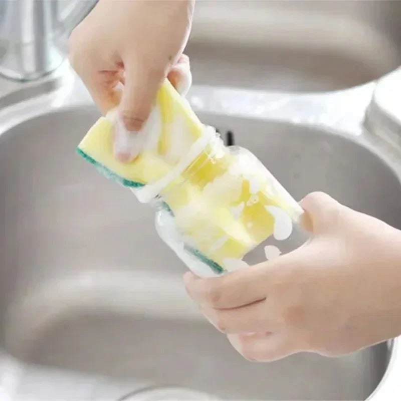 Éponge double face très absorbante, pot de nettoyage magique, brosse de nettoyage antirouille, outil de nettoyage de cuisine