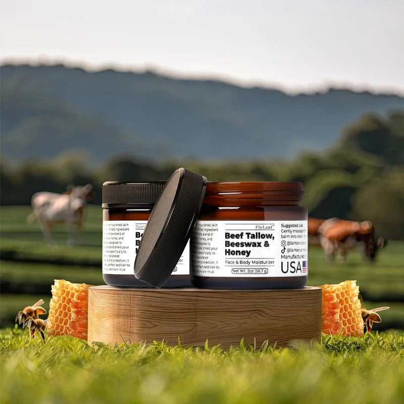 Baume fouetté au Tallow de bœuf et au miel visage et corps