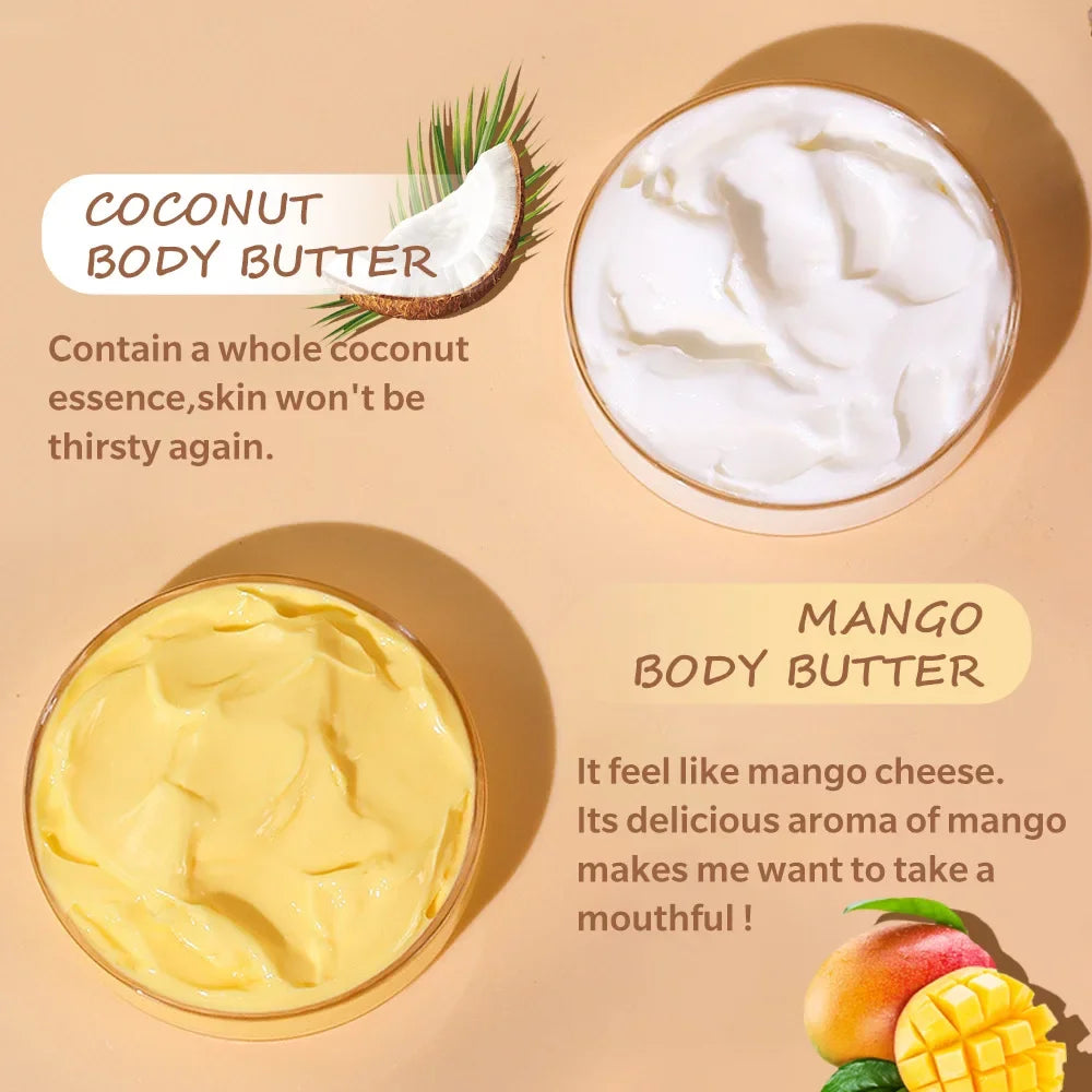 Crème Réparatrice Corps Mangue 200ml - Hydratation Intense Peau Sèche