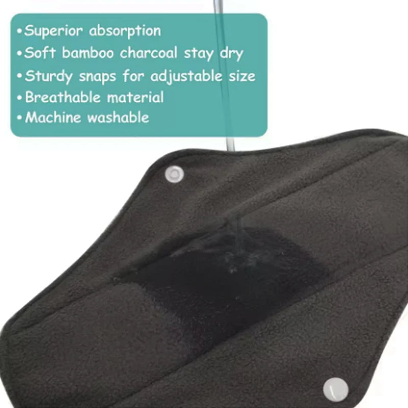 Serviettes Menstruelles Réutilisables Bio - Flux Fort Lavables Bambou