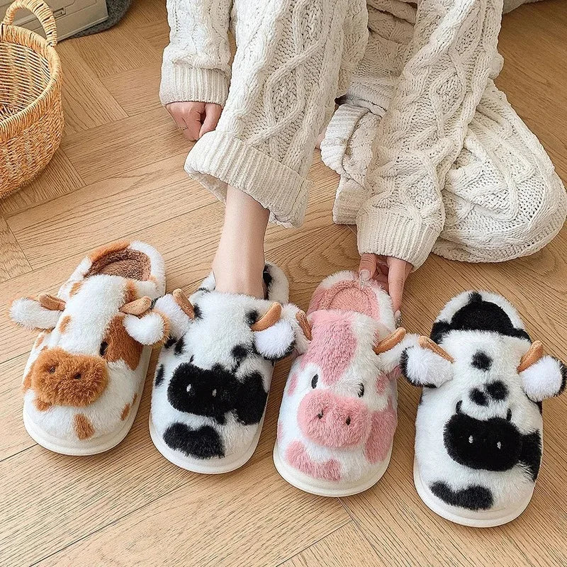 Pantoufles de vache hiver