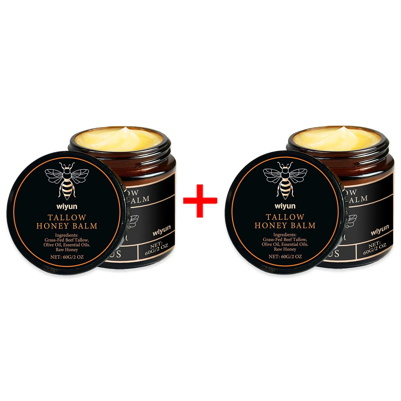 Crème hydratante pour le visage au miel de suif fouetté