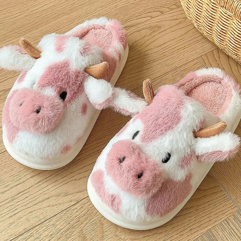 Pantoufles de vache hiver
