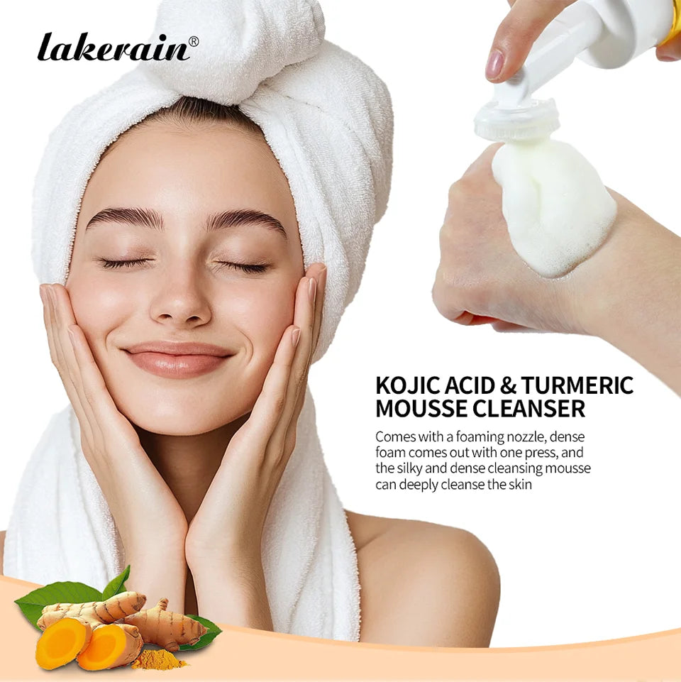 Mousse Nettoyante Éclaircissante Yanerain - Anti-Points Noirs Contrôle Sébum 100ml