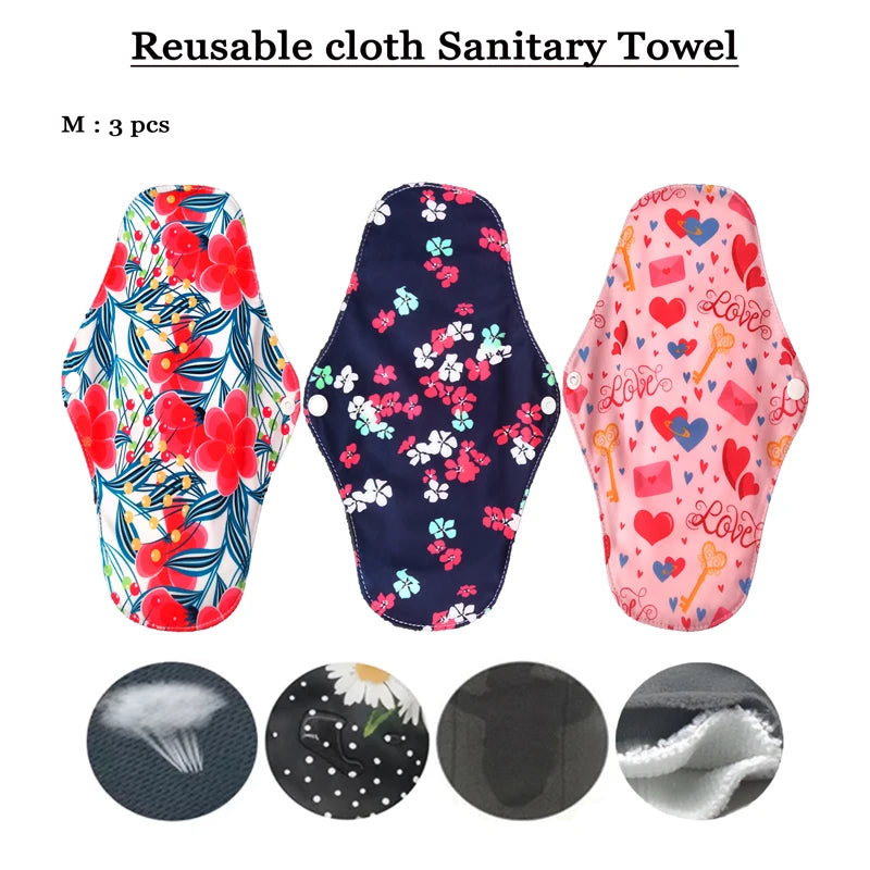 Serviettes Menstruelles Réutilisables Bio - Flux Fort Lavables Bambou