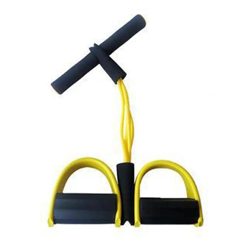Bandes de résistance de fitness-4 extracteur de cheville de pédale de tube-bande d'exercice de corde d'étirement de jambe assise, bandes de fitness d'étirement d'entraînement