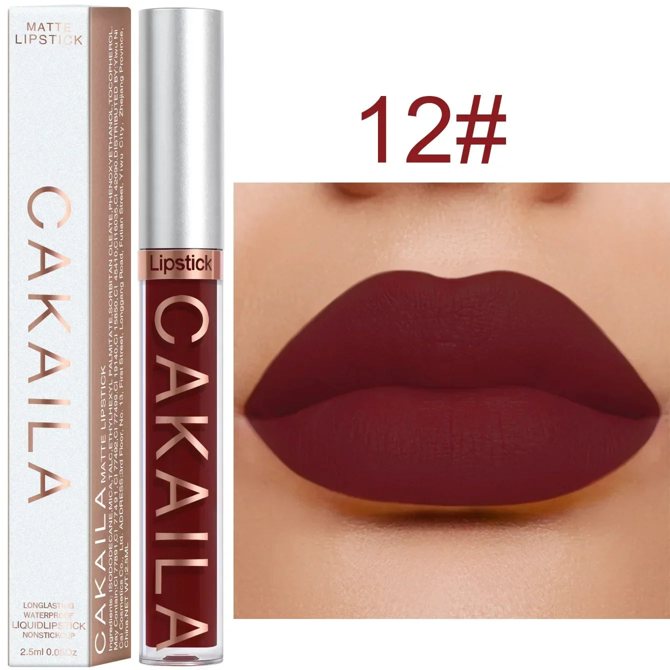 Rouge à lèvres liquide mat velours durable, brillant à lèvres nu imperméable, 18 couleurs, tasse antiadhésive hydratante, glaçage, maquillage cosmétique