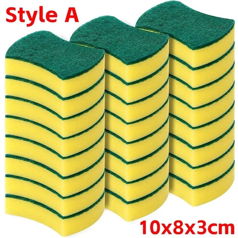 Éponge double face très absorbante, pot de nettoyage magique, brosse de nettoyage antirouille, outil de nettoyage de cuisine