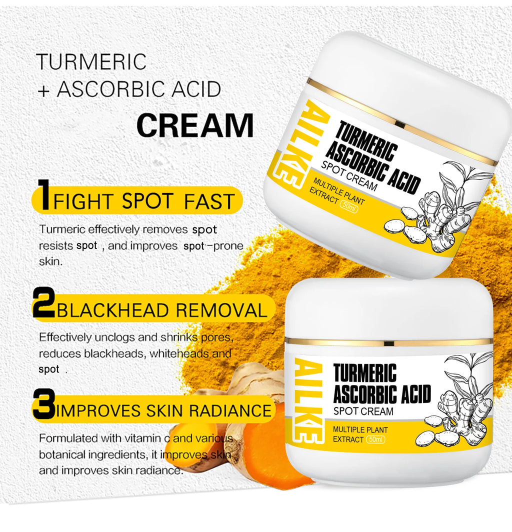 Kit Soins Curcuma Bio AILKE - Anti-Acné Éclaircissant Teint Uniforme
