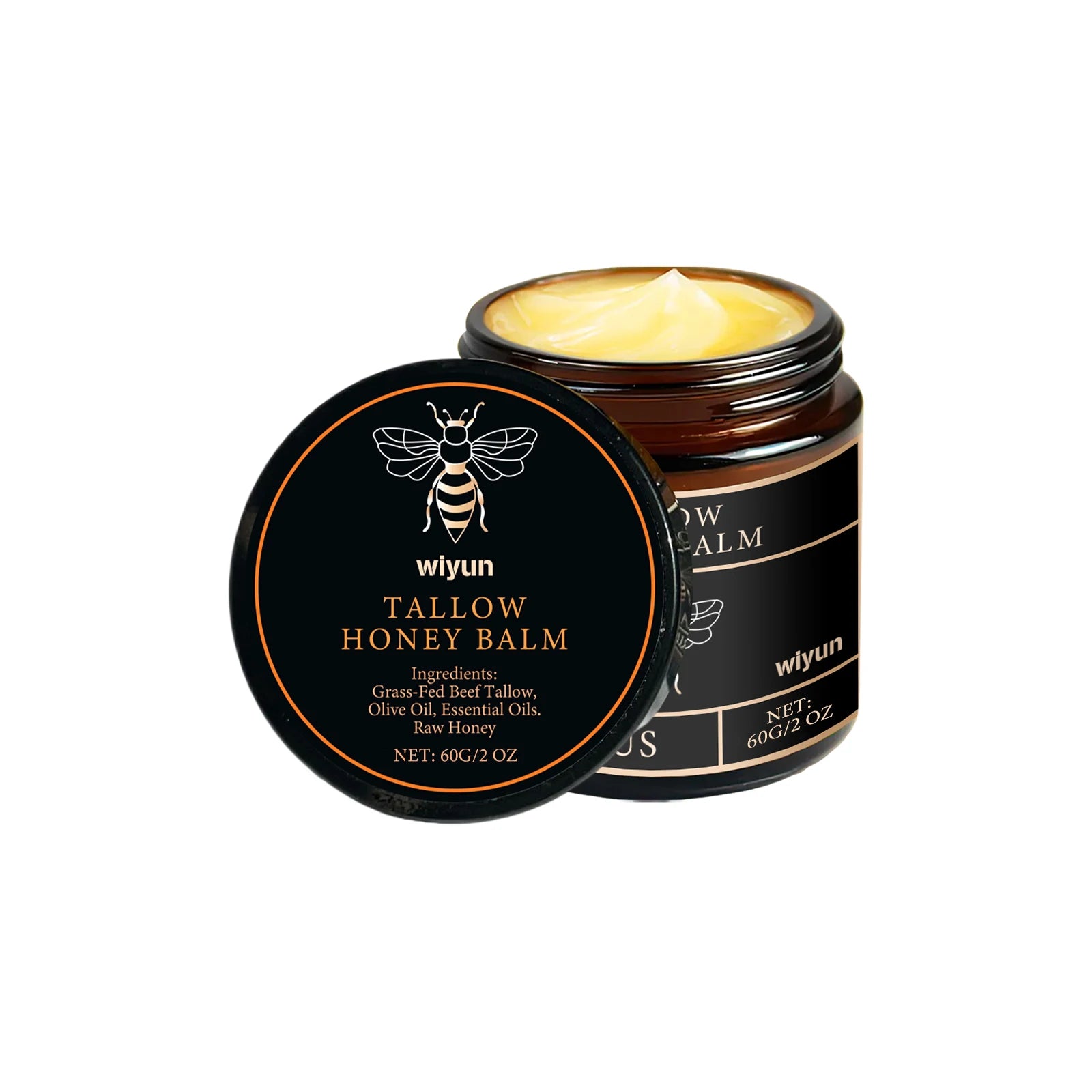 Crème hydratante pour le visage au miel de suif fouetté