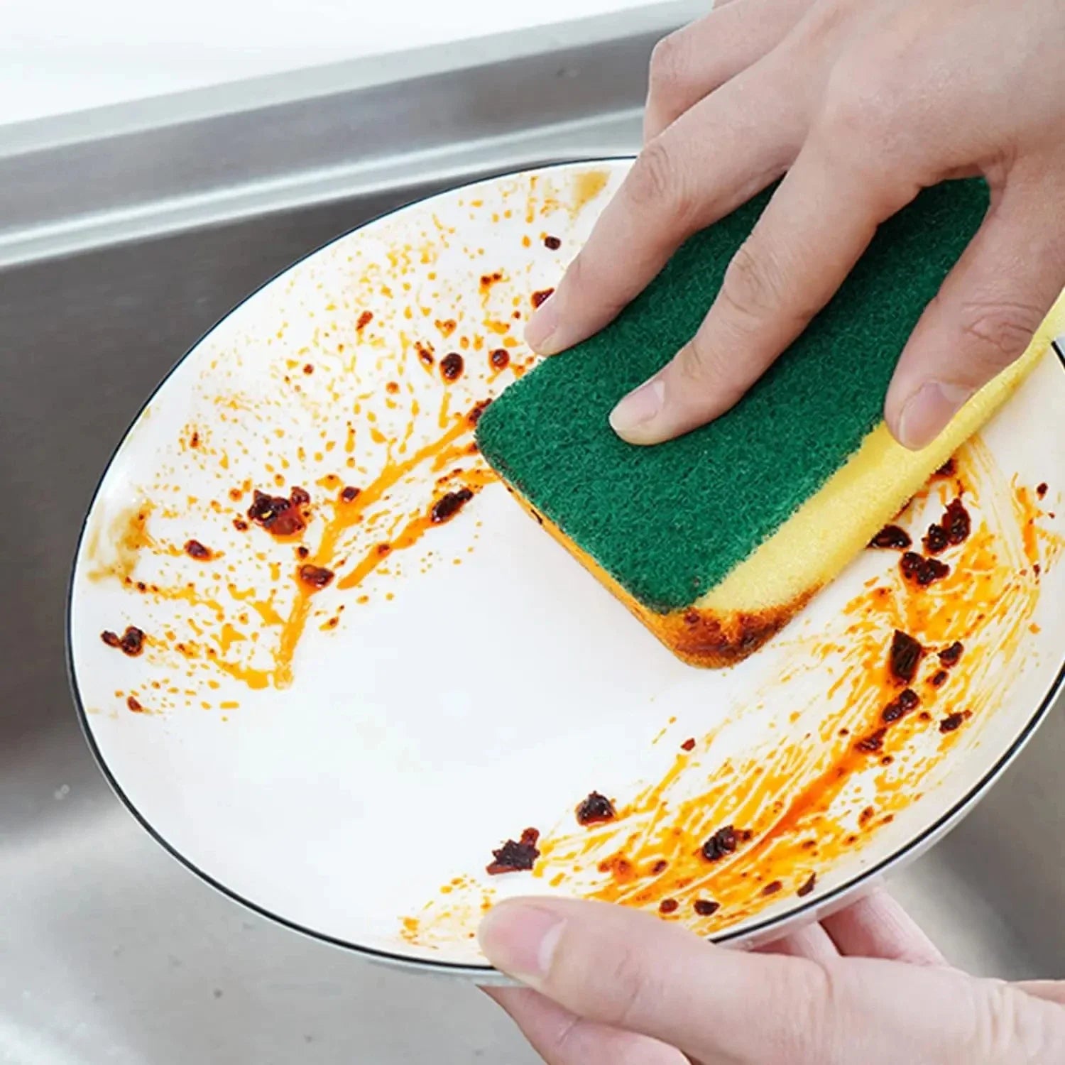 Éponge double face très absorbante, pot de nettoyage magique, brosse de nettoyage antirouille, outil de nettoyage de cuisine