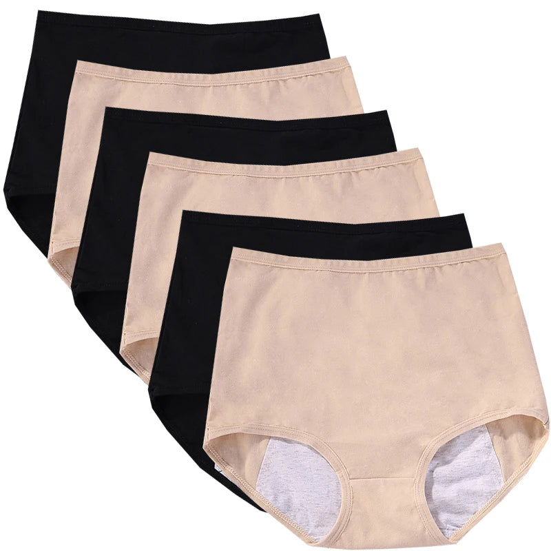 6 pièces fille culotte menstruelle femmes anti fuites