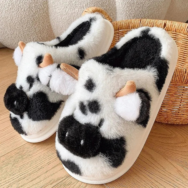 Pantoufles de vache hiver