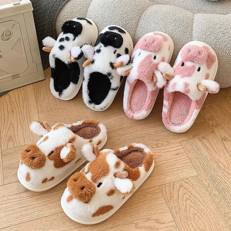 Pantoufles de vache hiver
