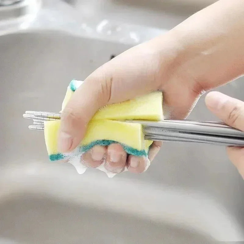 Éponge double face très absorbante, pot de nettoyage magique, brosse de nettoyage antirouille, outil de nettoyage de cuisine