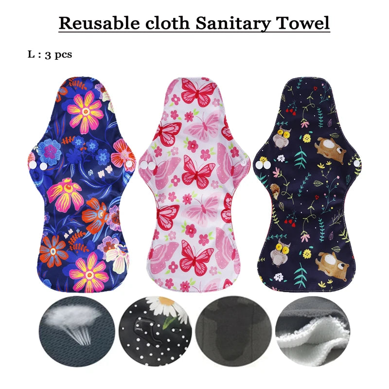 Serviettes Menstruelles Réutilisables Bio - Flux Fort Lavables Bambou