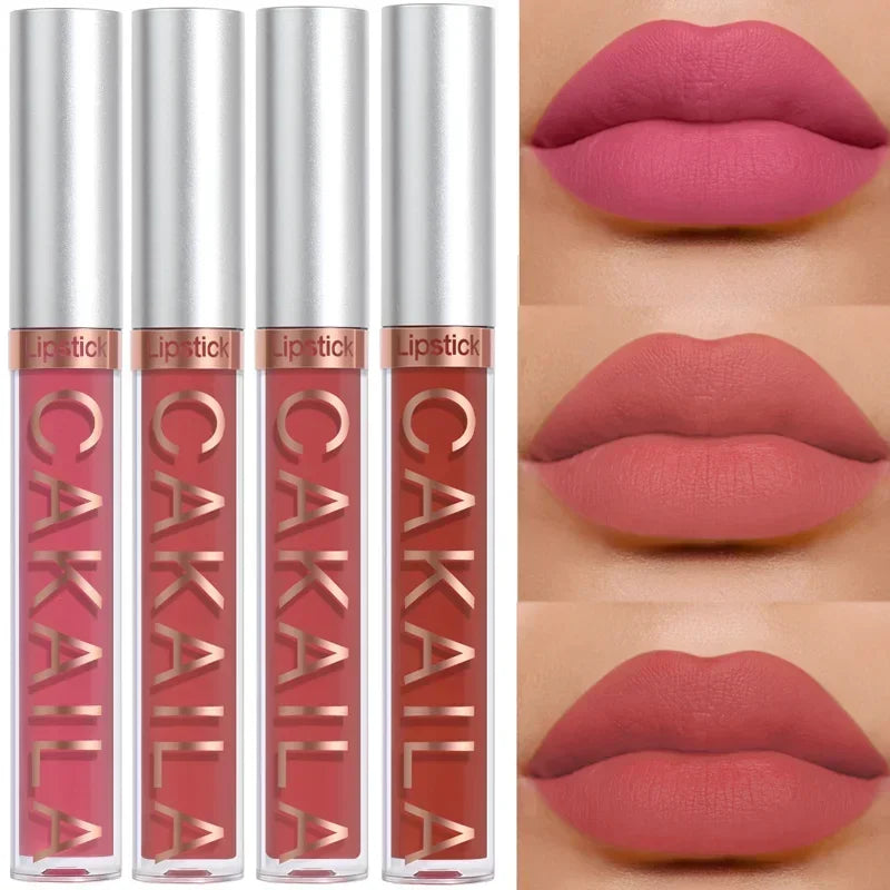 Rouge à lèvres liquide mat velours durable, brillant à lèvres nu imperméable, 18 couleurs, tasse antiadhésive hydratante, glaçage, maquillage cosmétique