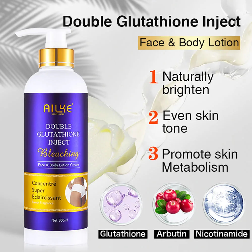 AILKE Kit de soins de la peau 5 en 1 au glutathion pour femme