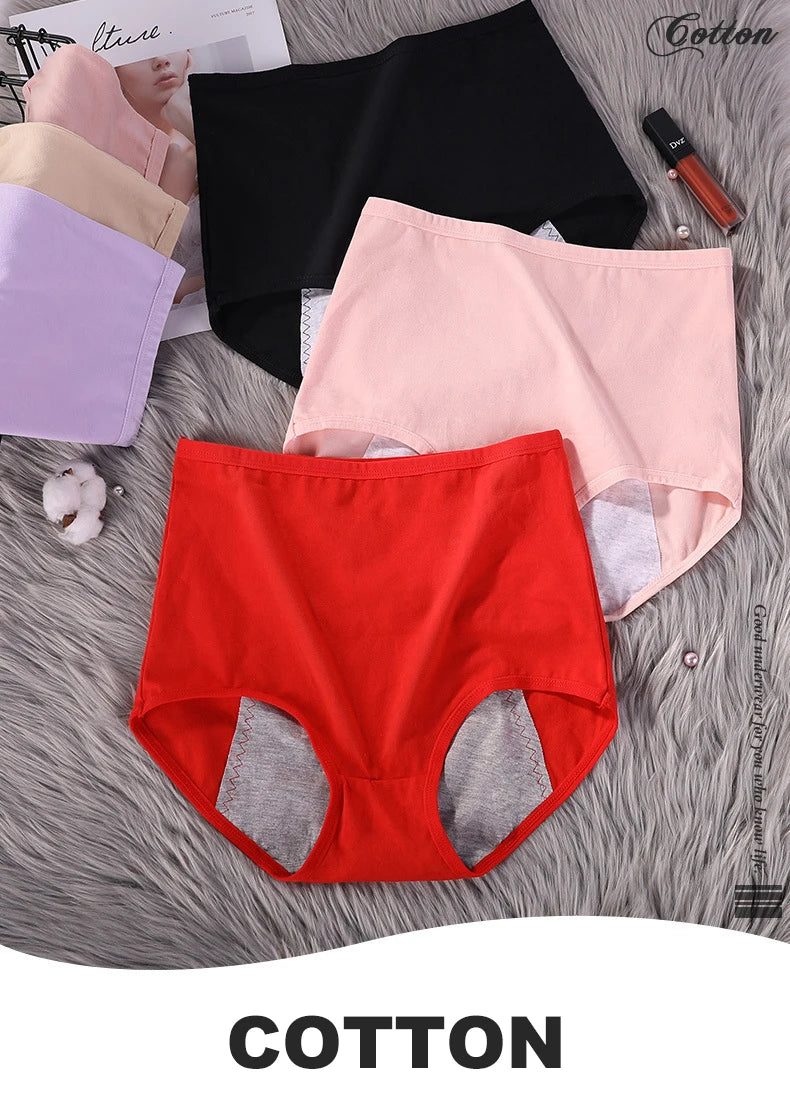 6 pièces fille culotte menstruelle femmes anti fuites