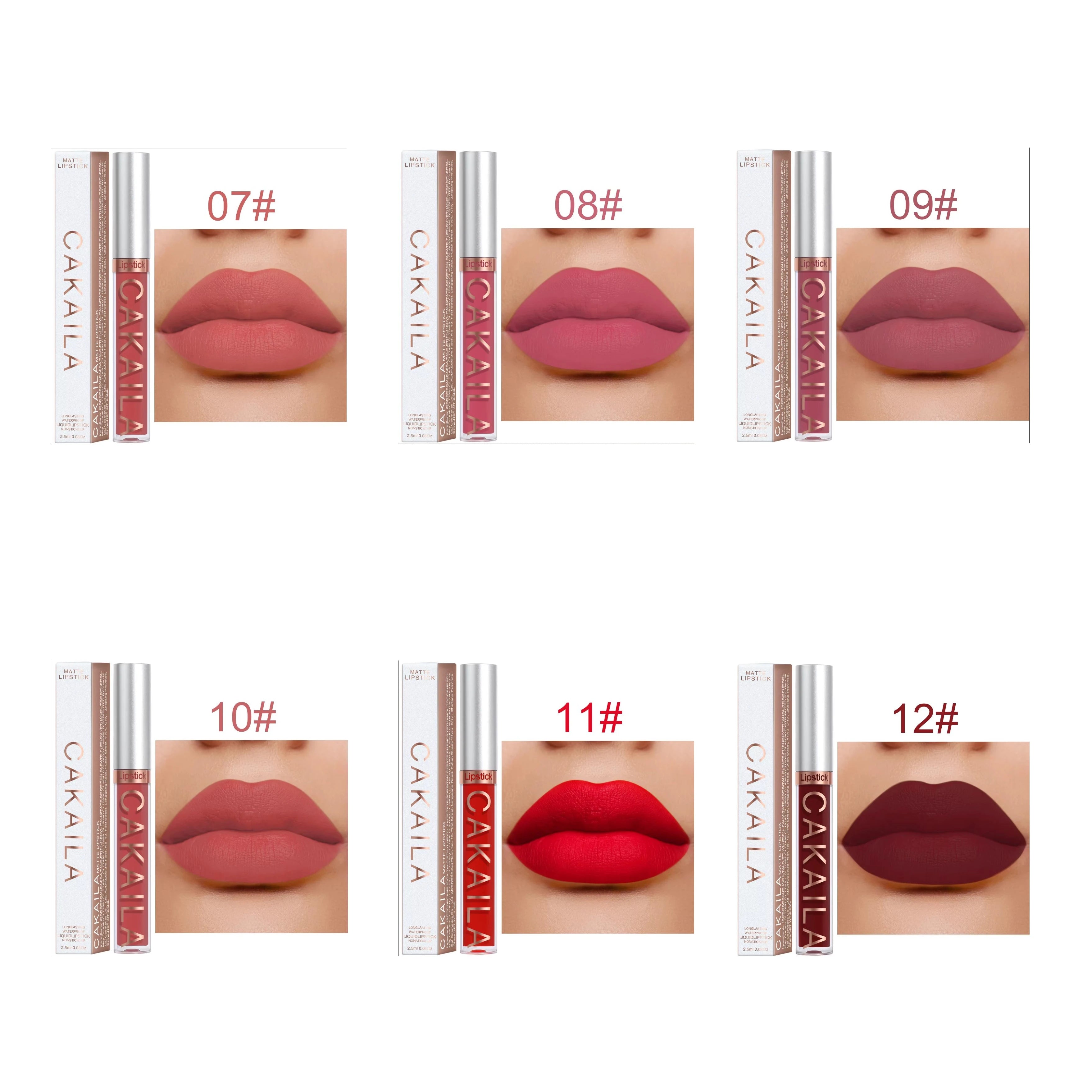 Rouge à lèvres mat 18 couleurs, tasse antiadhésive, brillant à lèvres étanche