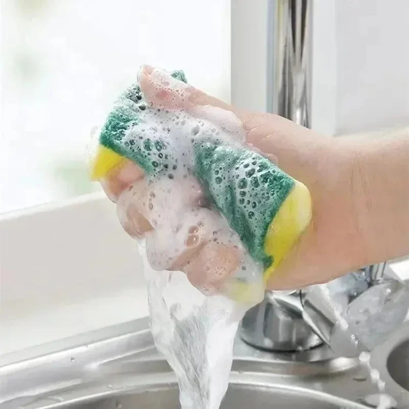 Éponge double face très absorbante, pot de nettoyage magique, brosse de nettoyage antirouille, outil de nettoyage de cuisine