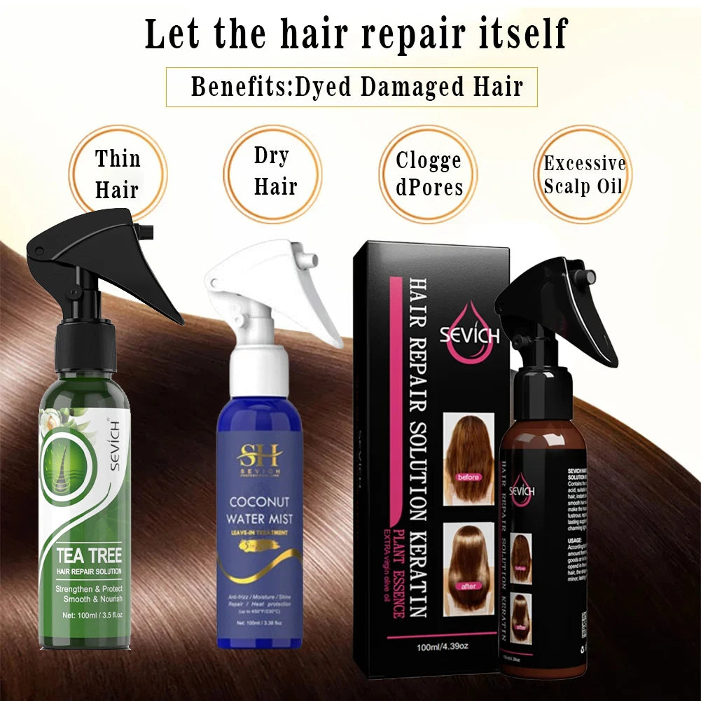 Spray Lissant Cheveux Endommagés Priority ich - Réparation Kératine 100ml