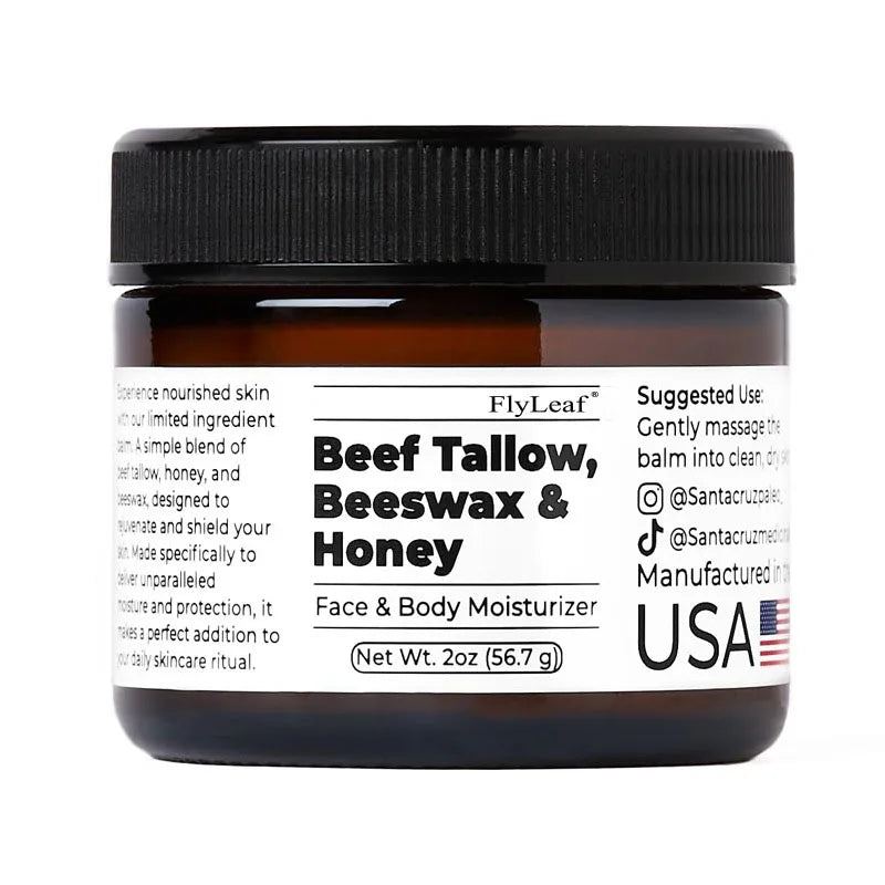 Baume fouetté au Tallow de bœuf et au miel visage et corps
