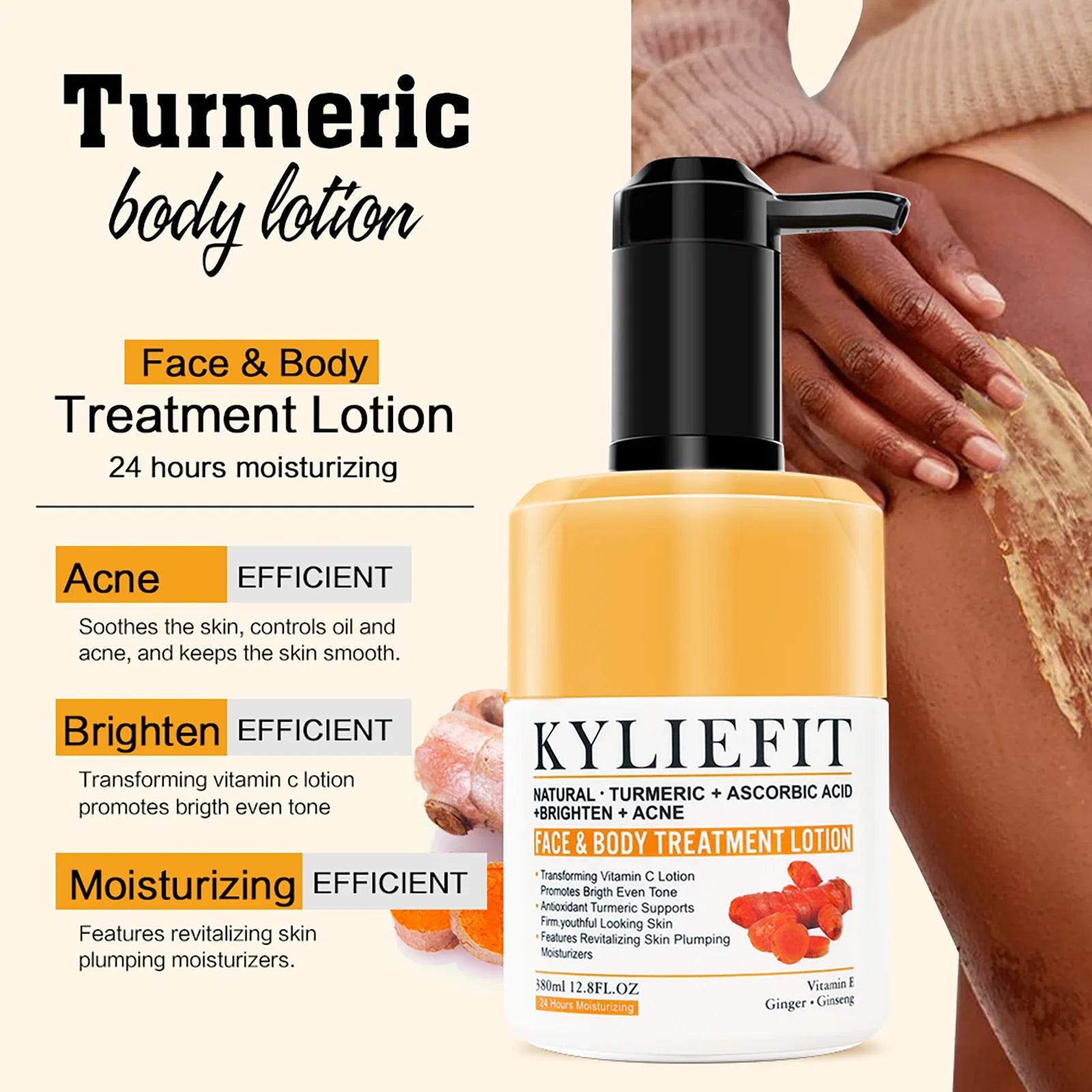 Kit Soins Curcuma Bio AILKE - Anti-Acné Éclaircissant Teint Uniforme