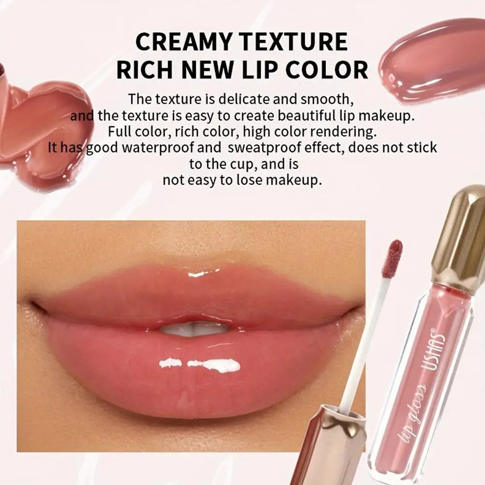 Miroir perle brillant à lèvres imperméable longue durée hydratant rouge à lèvres brillant paillettes brillant à lèvres femmes maquillage cosmétique