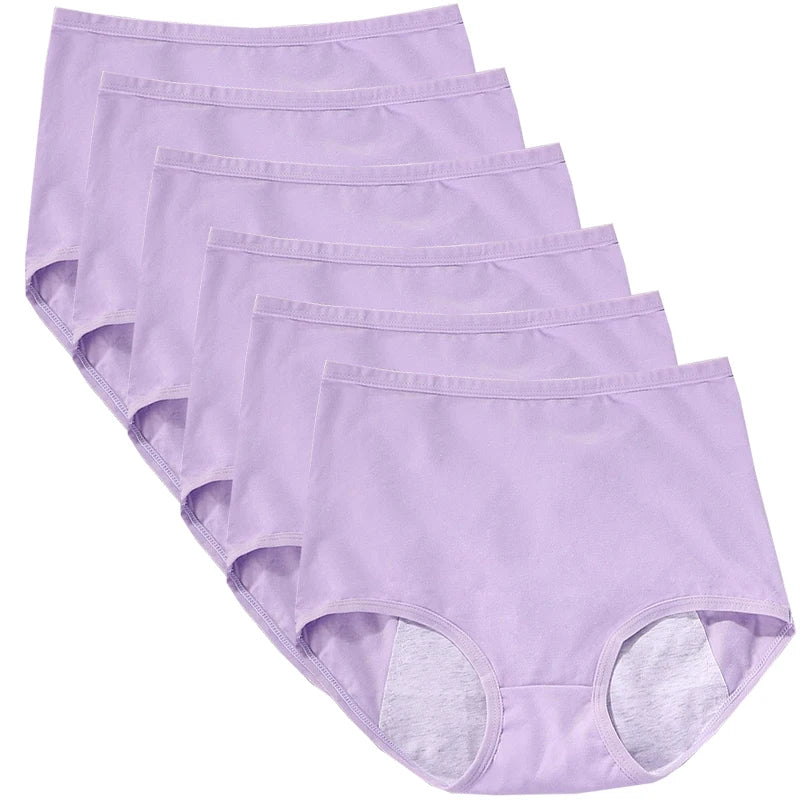 6 pièces fille culotte menstruelle femmes anti fuites