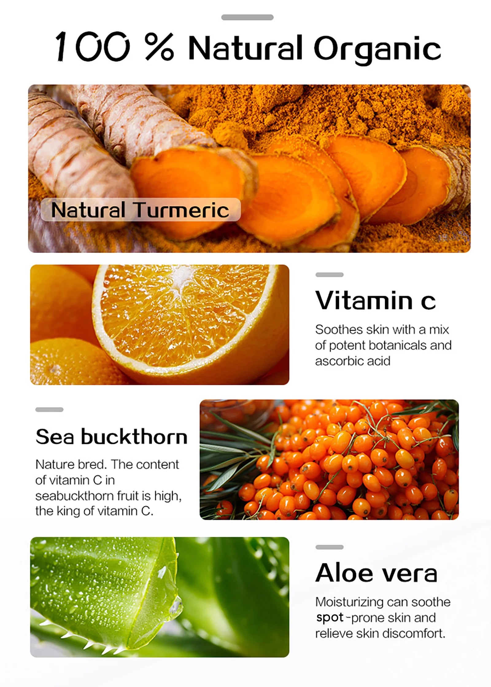 Kit Soins Curcuma Bio AILKE - Anti-Acné Éclaircissant Teint Uniforme