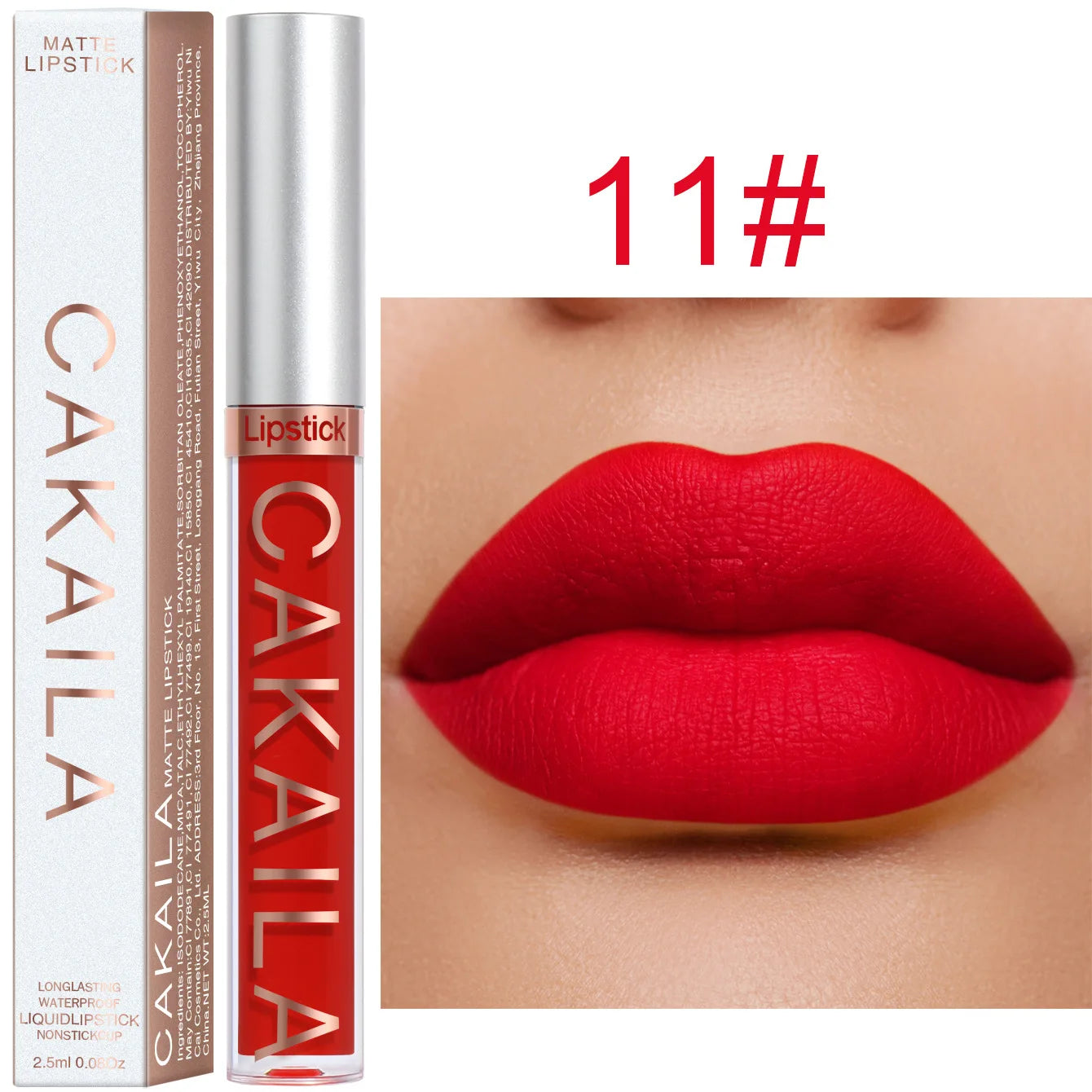 Rouge à lèvres mat 18 couleurs, tasse antiadhésive, brillant à lèvres étanche