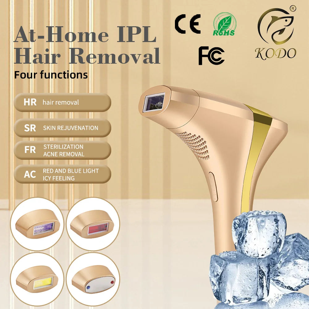 Épilateur Laser IPL KODO 2025 - 4 en 1 Visage Corps Indolore